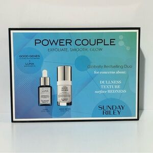 Sunday Riley Power Couple 2 pc set with Luna Sleeping oil & Good Genes 0.5 oz